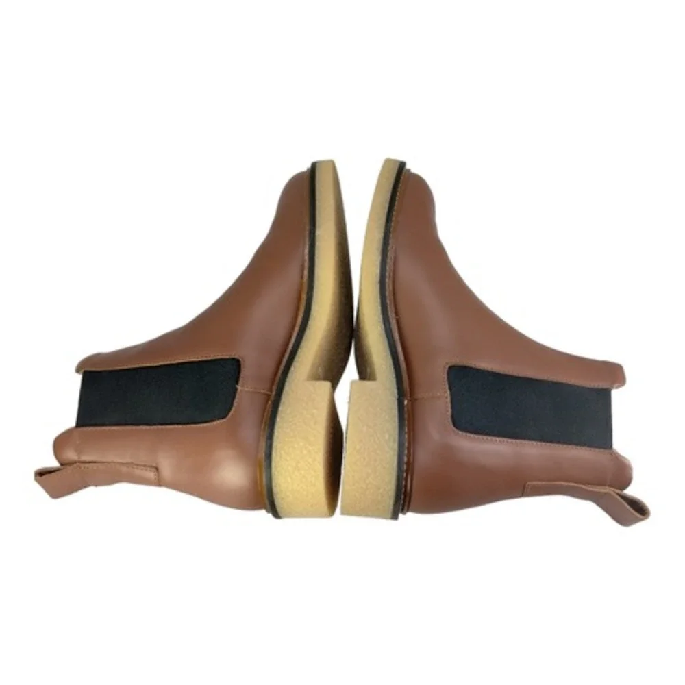 Everlane‎ The Italian Leather Chelsea Boot Tobacco Brown Womens Size 5